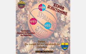Stage vacances d'Octobre