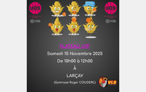 Plateau U9 Filles = Samedi 15 Novembre