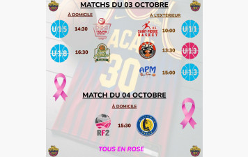 Matchs du 03 &amp; 04 Octobre
