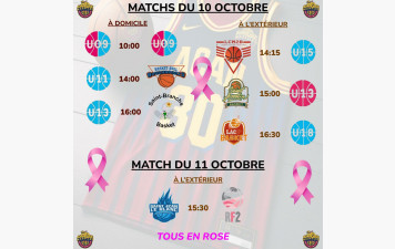 Matchs du 10 &amp; 11 Octobre