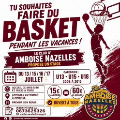 Stage U13, U15 & U18 = Du 13 au 17 Juillet